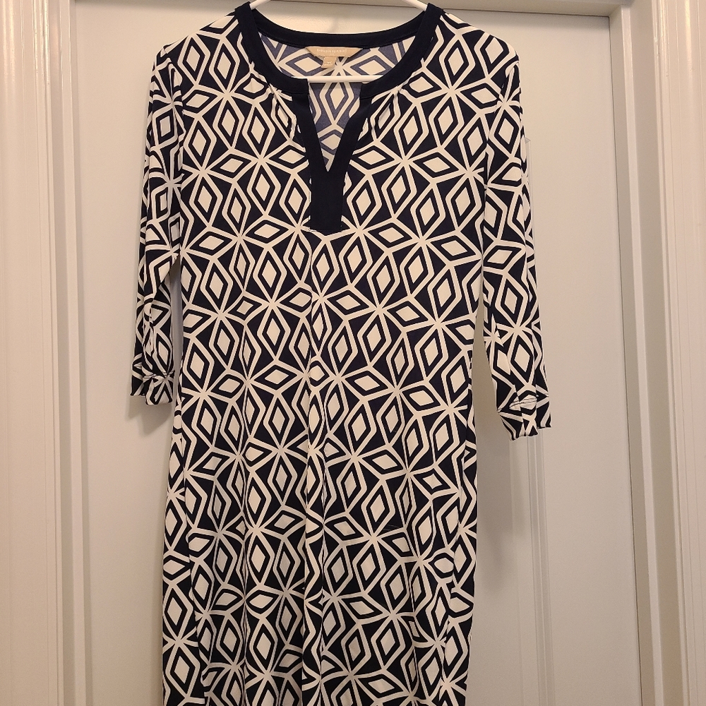 Banana Republic navy tunic dress